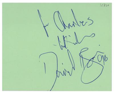 Lot #530 David Bowie Signature