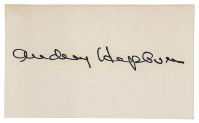 Lot #712 Audrey Hepburn Signature - Image 1