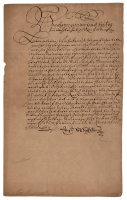 Lot #108 Ernest I, Duke of Saxe-Gotha Letter Signed