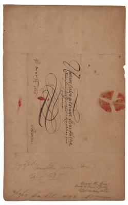 Lot #108 Ernest I, Duke of Saxe-Gotha Letter Signed - Image 2