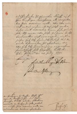 Lot #140 King Frederick I of Prussia Letter Signed - Image 2