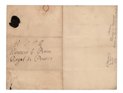 Lot #50 Sophia of Hanover Autograph Letter Signed - Image 2