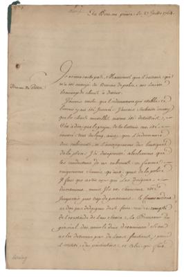 Lot #284 Charles Henri Hector d'Estaing Document Signed