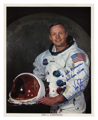 Lot #356 Neil Armstrong Signed Photograph