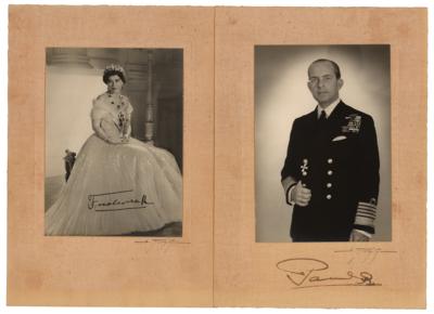 Lot #146 King Paul I and Queen Frederica of Greece (2) Signed Photographs - Image 1