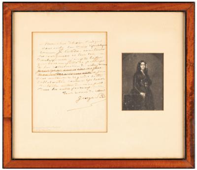 Lot #500 George Sand Autograph Letter Signed