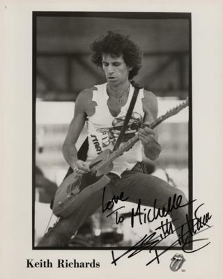 Lot #640 Rolling Stones: Keith Richards Signed Photograph