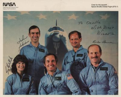Lot #385 STS-7 Signed Photograph