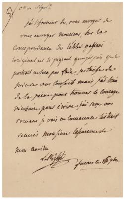 Lot #329 Philippe Paul, comte de Ségur Autograph Letter Signed - Image 1