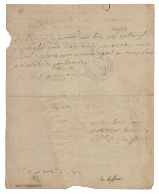 Lot #269 Pierre André de Suffren Autograph Letter Signed - Image 2