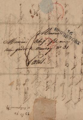 Lot #268 Abel Aubert du Petit-Thouars Autograph Letter Signed - Image 3