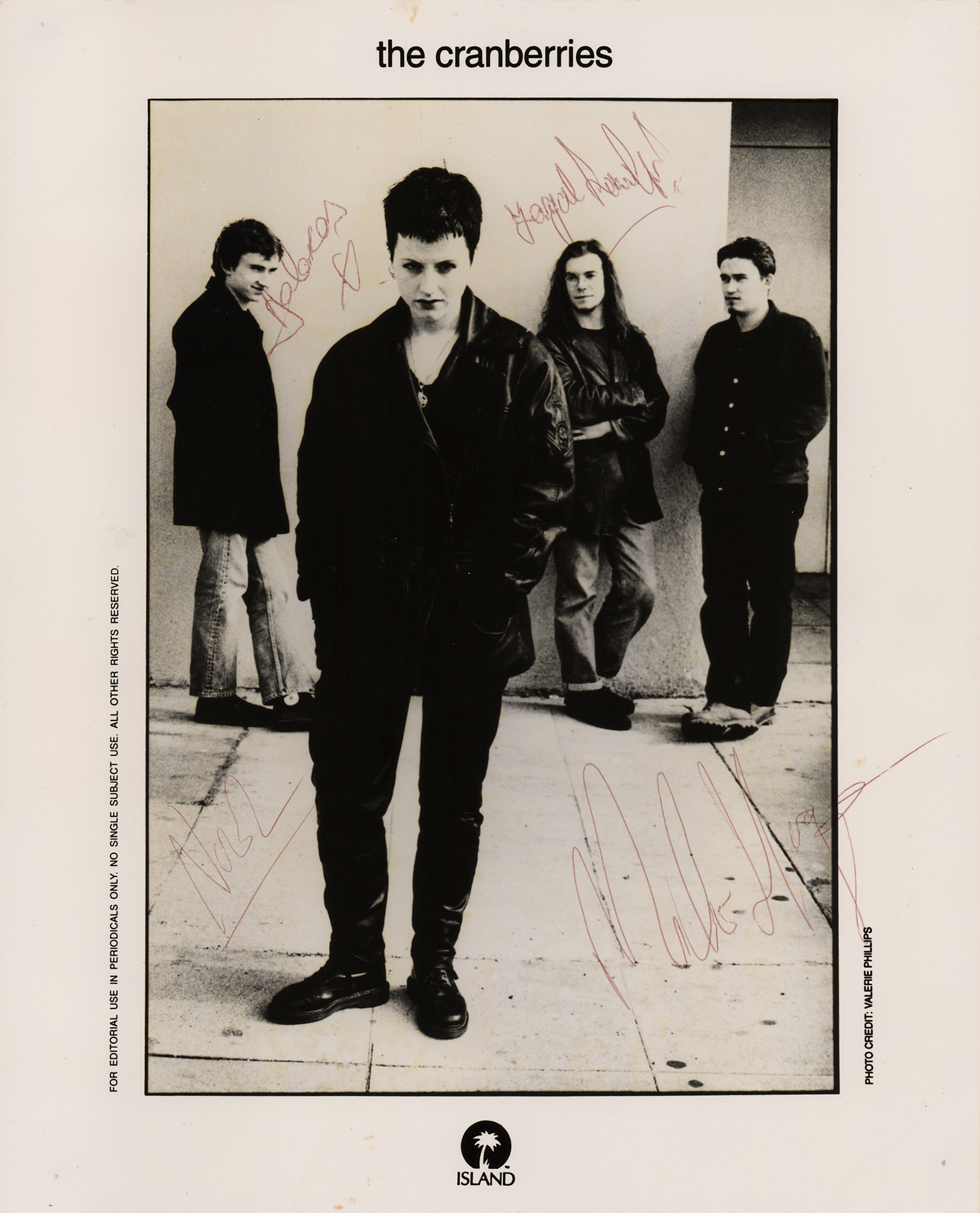 Lot #610 The Cranberries Signed Photograph