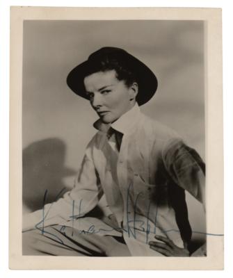 Lot #713 Katharine Hepburn Signed Photograph