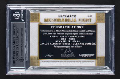 Lot #1059 2019 Leaf Ultimate Sports Ultimate Memorabilia Eights Soccer Icons Relic (4/25) BGS MINT 9 - Image 2