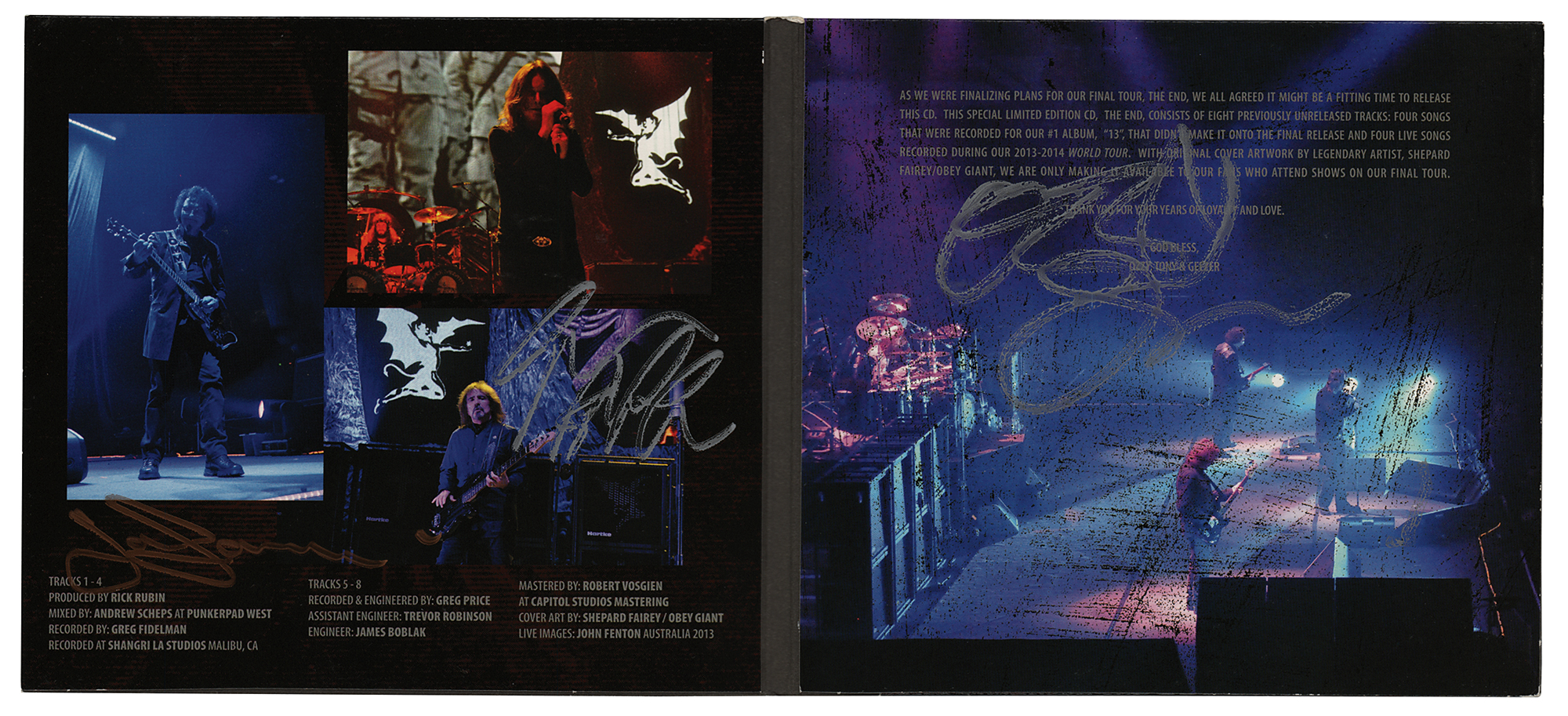 Lot #606 Black Sabbath Signed CD