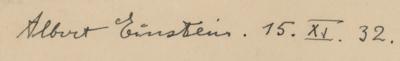 Lot #13 Albert Einstein Signed Typed Manuscript Draft - Image 2