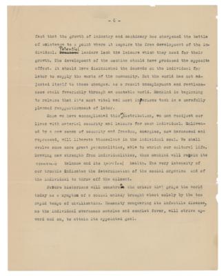 Lot #13 Albert Einstein Signed Typed Manuscript Draft - Image 7