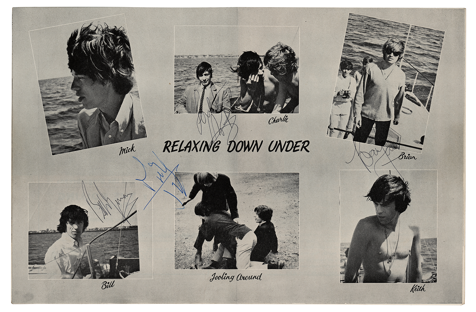 Lot #540 Rolling Stones Signed 1965 UK Program