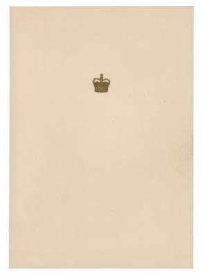 Lot #47 Queen Elizabeth II and Prince Philip Signed Christmas Card - Image 2