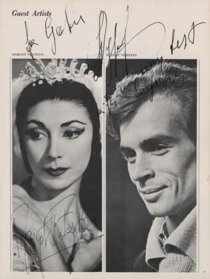 Lot #724 Rudolf Nureyev and Margot Fonteyn Signed Program - Image 1