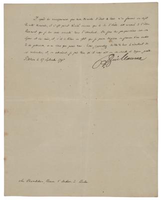 Lot #119 Frederick William II of Prussia Letter Signed - Image 1