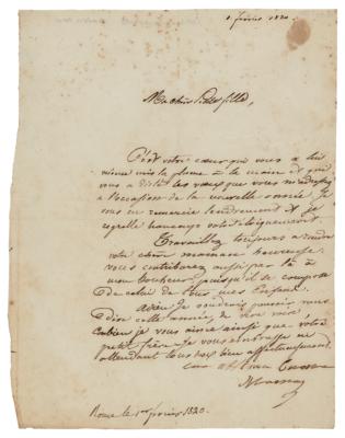 Lot #22 Letizia Bonaparte Autograph Letter Signed