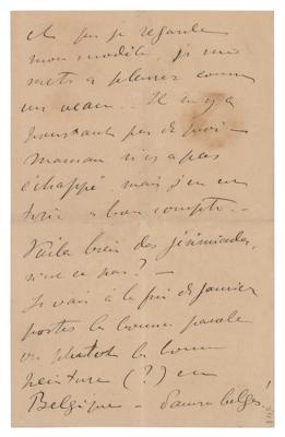 Lot #393 Henri de Toulouse-Lautrec Autograph Letter Signed - Image 3