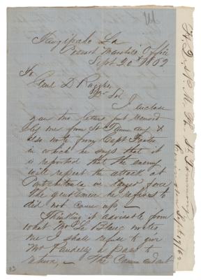 Lot #328 [Daniel Ruggles] Lot of (3) Civil War Letters  - Image 1