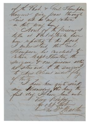Lot #328 [Daniel Ruggles] Lot of (3) Civil War Letters  - Image 2