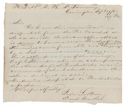 Lot #328 [Daniel Ruggles] Lot of (3) Civil War Letters  - Image 4
