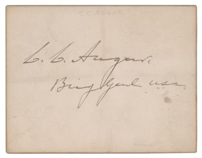 Lot #276 Christopher C. Augur Signature - Image 1