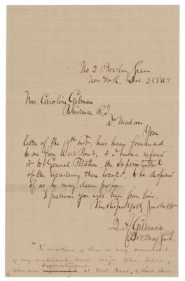 Lot #297 Quincy Adams Gillmore Autograph Letter Signed - Image 1