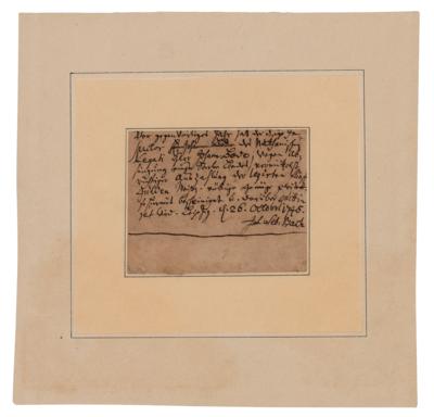 Lot #508 Johann Sebastian Bach Autograph Document Signed - Image 4