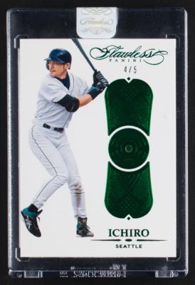 Lot #896 2017 Panini Flawless Ichiro Suzuki Emerald (4/5) - Image 1