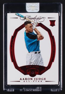 Lot #884 2017 Panini Flawless Aaron Judge Ruby (4/15) - Image 1