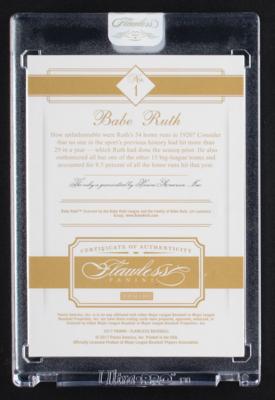 Lot #886 2017 Panini Flawless Babe Ruth Ruby (3/15) - Image 2