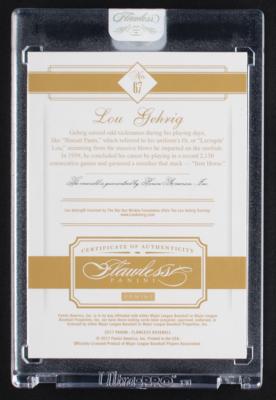 Lot #897 2017 Panini Flawless Lou Gehrig Emerald (4/5) - Image 2