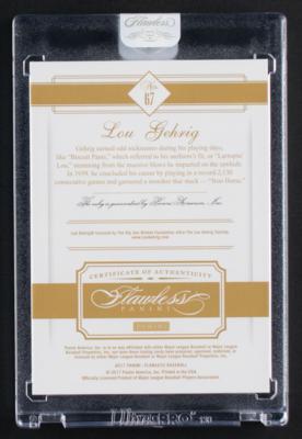 Lot #898 2017 Panini Flawless Lou Gehrig Ruby (4/15) - Image 2