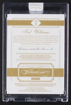 Lot #903 2017 Panini Flawless Ted Williams Ruby (9/15) - Image 2