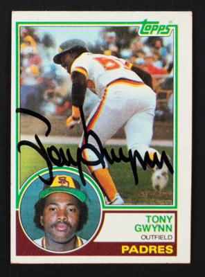 Lot #847 1983 Topps #482 Tony Gwynn Signed Rookie Card