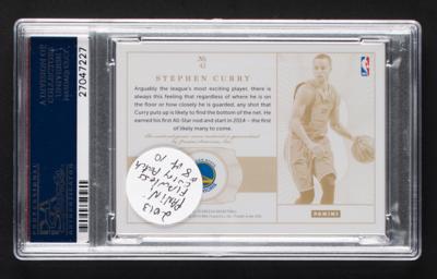 Lot #969 2013 Panini Flawless Gold Stephen Curry Patch (8/10) PSA NM-MT 8 - Image 2