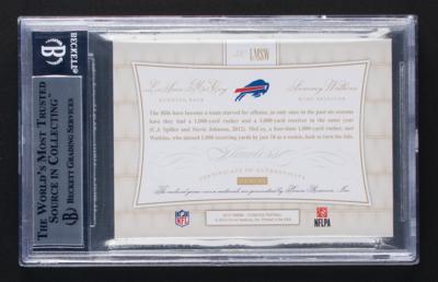 Lot #1015 2015 Panini Flawless Teammates Patches Gold LeSean McCoy/Sammy Watkins Patches (8/10) BGS MINT 9 - Image 2