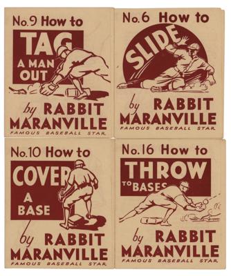 Lot #800 1936 R344 National Chicle Rabbit Maranville (4) How-To Booklets - Image 1