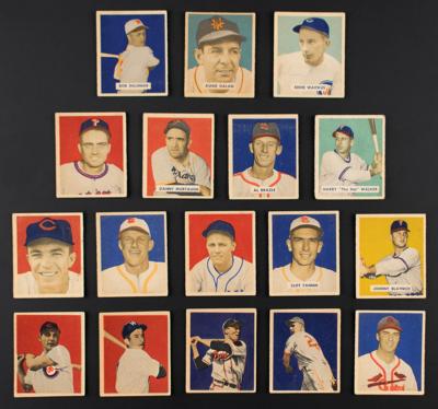 Lot #936 1949 Bowman Baseball Lot of (17)