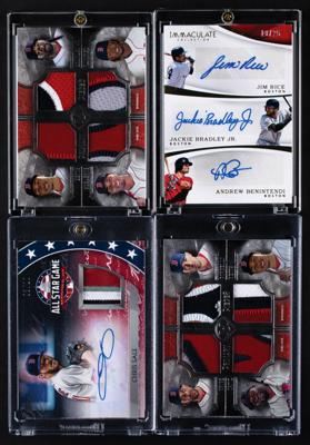 Lot #960 Boston Red Sox Hoard of (56) Autograph/Relic Cards with Ortiz, Devers, Pedroia, Bogaerts - Image 4
