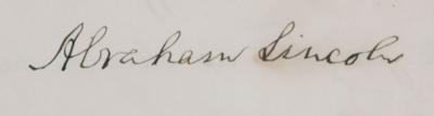 Lot #7033 Abraham Lincoln Document Signed as President - Image 3