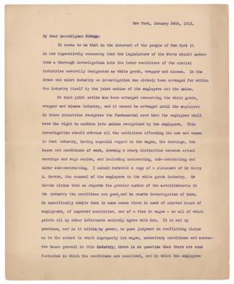 Lot #7056 Theodore Roosevelt Typed Letter Signed - Image 3
