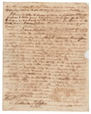 Lot #7022 William Henry Harrison Autograph Letter Signed - Image 2