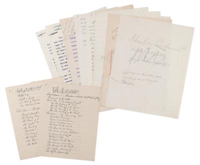 Lot #7036 Abraham Lincoln: G. W. Bell Manuscript and Letters - Image 2