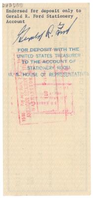 Lot #7112 Gerald Ford Signed Check - Image 2